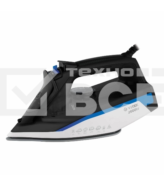 Утюг Vitek VT-8329 2600Вт черный/белый/синий