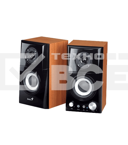 Колонки Genius SP-HF500A II, Bluetooth, wood, 16 W, 100–240 V, color: wood