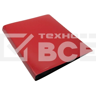 Папка с 20 прозр.вклад. Бюрократ DeLuxe DLV20RED A4 пластик 0.7мм красный