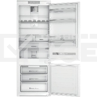 Встраиваемый холодильник Whirlpool SP40812EU2 70 см, 193.5х54.3х69 см, 299/101 л, зона свежести, сенсорное управление, технология 6 SMYSL FreshControl, перенавешиваемые дверцы, скользящие направляющие, Италия