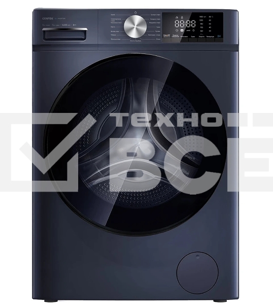 Стирально-сушильная машина Centek CT-1954 серый, загрузка фронтальная 8 кг, 1400 об/мин., класс: А+++