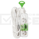 Удлинитель электрический ЭРА UDL-16-350-E Greenline 3 розетки с заземлением 5м ПВС 3x1мм2, фото2