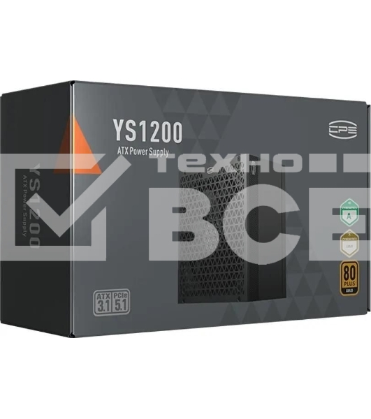 Блок питания  PCCooler P5-YS1200-G1F черный 1200W 80 PLUS  Gold, 135мм, модульный, черный