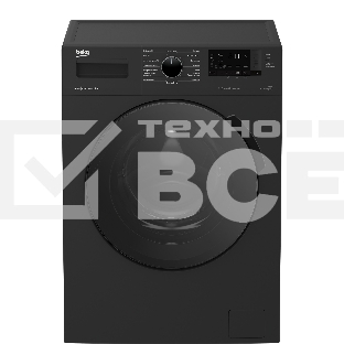 Стиральная машина Beko WSPE 6H612A черный, загрузка фронтальная 6,5 кг, 1200 об/мин., класс: А++