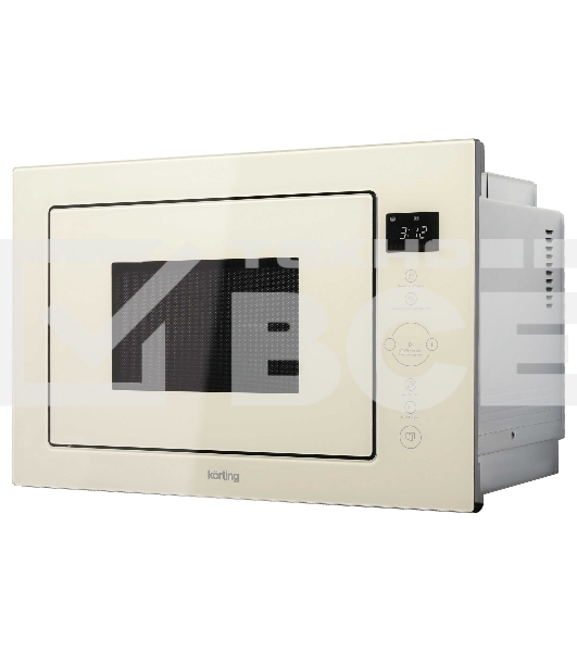 Микроволновая печь встраиваемая Korting KMI 825 TGB бежевый, 25 л, 900 Вт, переключатели - сенсор