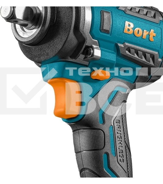Гайковерт аккумуляторный Bort BSR-21U (2х4АЧ+ЗУ) [93418477] { 800 Нм, 0-2700 об/мин, акб Li-Ion, аккумуляторная система Makita 18V LXT 18 В, вес 1.4 кг }
