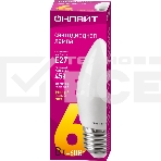 Лампа светодиодная ОНЛАЙТ 71630 OLL-C37-6-230-2.7K-E27-FR 6Вт свеча 2700К тепл. бел. E27 450лм 176-264В, фото2