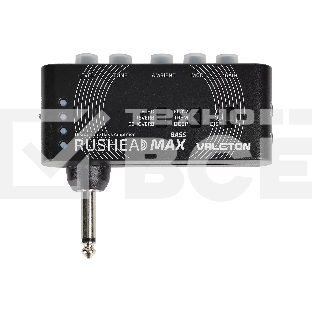 Компактный басгитарный усилитель-эмулятор Rushead Max Bass Valeton [RH-101] 5 регулировок для управл.модели clean,overdrive and distortion,эффекты:chorus, tremolo,flanger,reverb,delay,вход Aux, время работы от встроенн.аккумулятора 5 час. зарядка по USB
