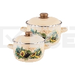 Набор посуды APPETITE N41P123 Avocado эмал (2 предмета), фото 1