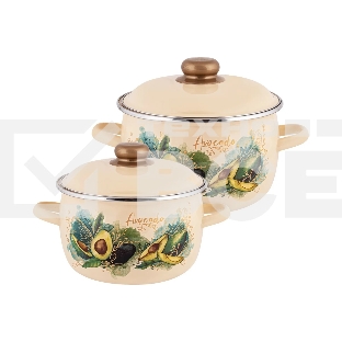 Набор посуды APPETITE N41P123 Avocado эмал (2 предмета)