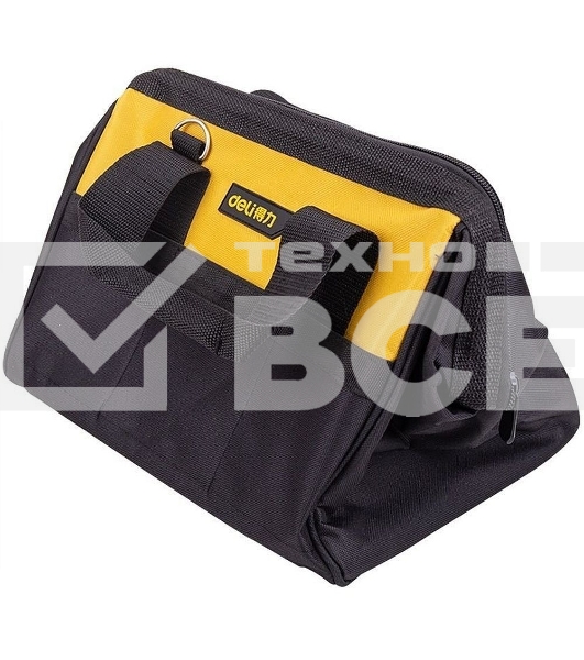 Сумка-саквояж для инструментов Deli DL-P1 300 x 230 x 250мм, 14 карманов, плечевой ремень, ткань Оксфорд 600D