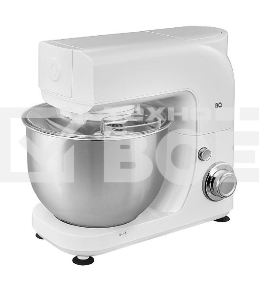 Планетарный миксер BQ MX520 White. Макс. мощность: 1600 Вт, Регулировка скорости: 6 скоростей + импульсный режим