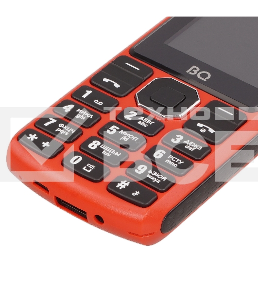 Мобильный телефон BQ 2452 Energy красный/черный