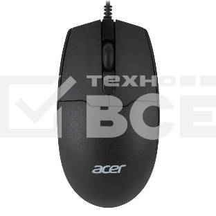 Мышь проводная Acer OMW126 черный, 1200 dpi, USB, кнопки - 3