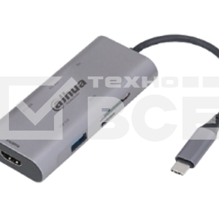 Док станция DAHUA 7 in 1 USB 3.1 Type-C to USB 3.0 + HDMI + SD/TF + PD Docking Station