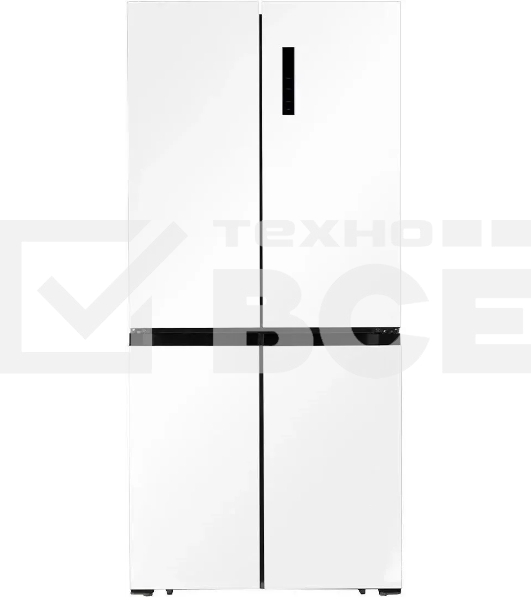 Холодильник LEX LCD450WID белый трехкамерный 288/129л морозилка снизу, No Frost, Side by Side