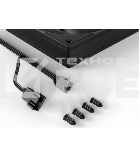Вентилятор для корпуса ID-Cooling AS-120-K черный, 120 мм, 2000 об/мин, 27.2 дБ, 4 pin