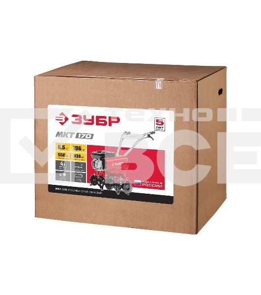 Культиватор ЗУБР МКТ-170 бензиновый 196 см3