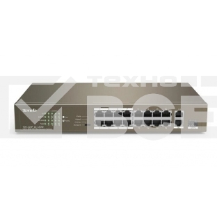 Коммутатор неуправляемый IP-COM F1118P-16-150W PoE, 18 портов, 18х100 Мбит/с, 2x1 Гбит/с, PoE 16х30 Вт (до 130Вт)
