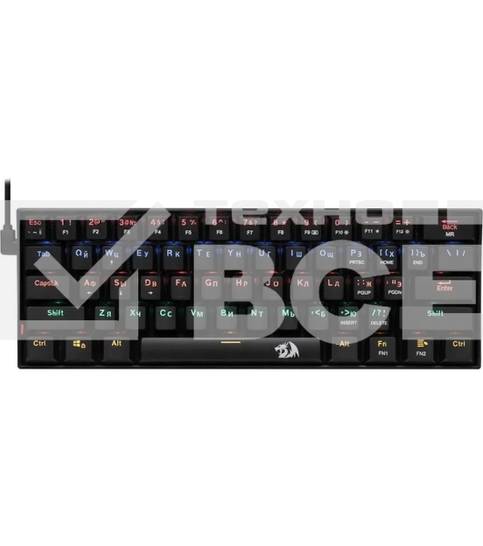 Клавиатура Defender Redragon Lakshmi  проводная, USB, черный