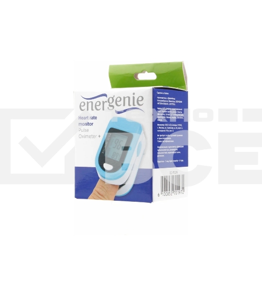 Пульсоксиметр Energenie EG-PO2W, белый с синим