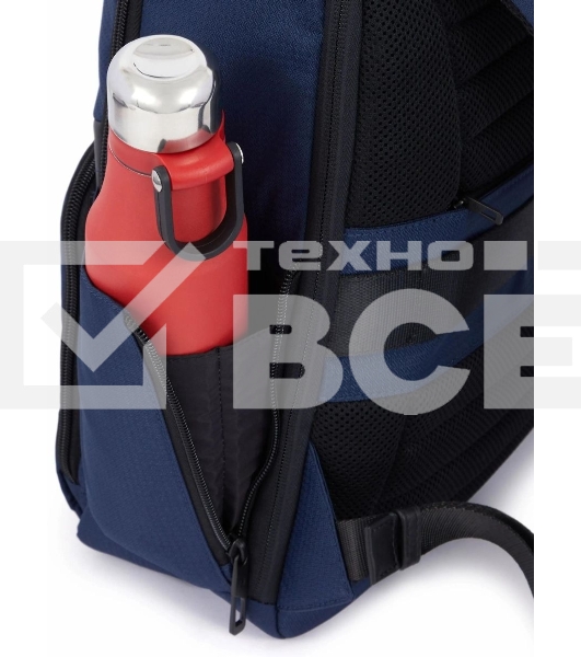Рюкзак Piquadro Wollem CA6238W129/BLU синий полиэстер/натур.кожа