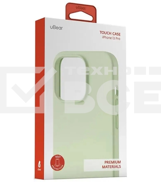 Чехол (клип-кейс) UBEAR Touch Case, для Apple iPhone 13 Pro, светло-зеленый [cs105lg61pth-i21]