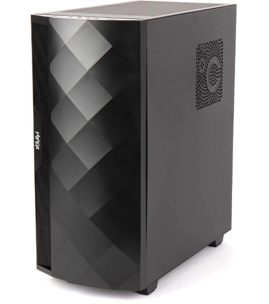Компьютерный корпус Hiper DCB черный без БП ATX 1x120mm 1x140mm 1xUSB2.0 1xUSB3.0 audio bott PSU
