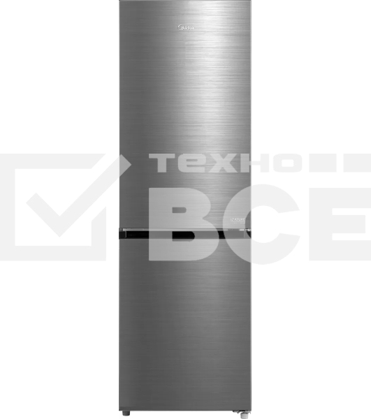 Холодильник Midea MDRB469MGF46I нержавеющая сталь двухкамерный 223/123л морозилка снизу, No Frost