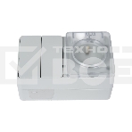 Блок открытого монтажа AtlasDesign PROFI IP54: розетка с заземлением со шторками 16А, выключатель 2-клав.10А, серый, фото 1