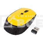 Мышь беспроводная HIPER HOMW-085 желтый, 1600 dpi, радиоканал, USB, кнопки - 4, фото5