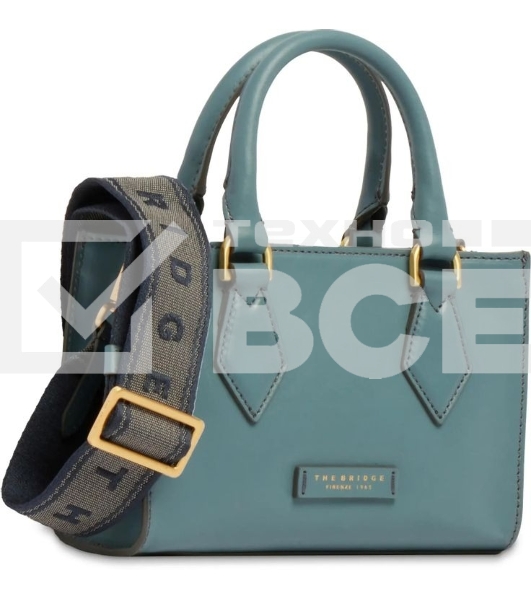 Сумка женская The Bridge Ida 04100501/KP голубая натур.кожа