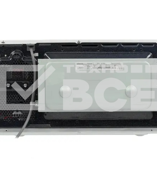 Микроволновая печь Samsung MG23K3515AW/BW, 800Вт, 23л, кнопки, поворотный механизм, белый/черный