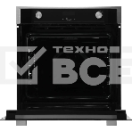 Духовой шкаф электрический встраиваемый Hyundai HEO 6772 IX черный, фото5