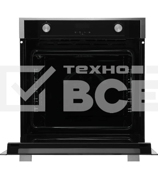 Духовой шкаф электрический встраиваемый Hyundai HEO 6772 IX черный