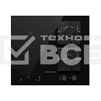 Комбинированная варочная поверхность Kuppersberg/ Комбинированная варочная поверхность Kuppersberg, индукция/газ, High-Tech, 59 см, 9 уровней мощности, блокировка управления, автоматическое отключение, таймер, Booster, слайдерное/механическое управление, , фото 1