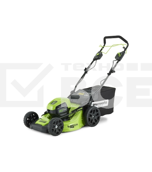 Газонокосилка аккумуляторная GreenWorks GD60LM51SPk4, 60V, 51 см, самоходная, бесщеточная, c 1хАКБ 4Ач и ЗУ (2514307UB)