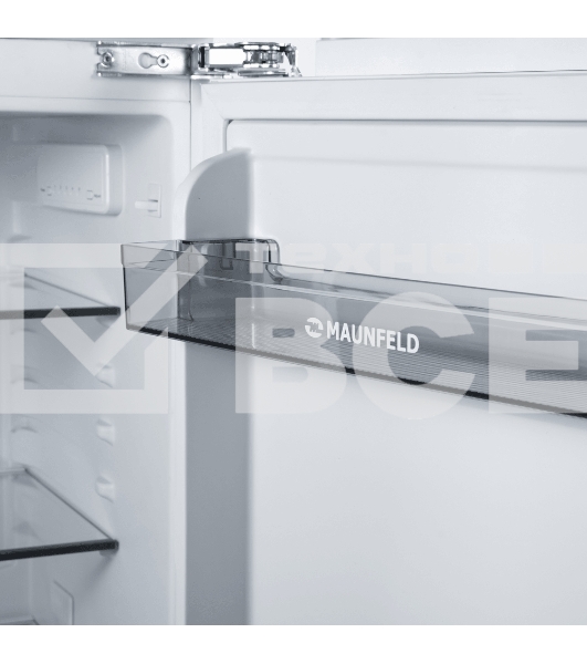 Встраиваемый холодильник Maunfeld MBL88SWGR Inverter белый однокамерный 135 л морозилка отсутствует, капельная система