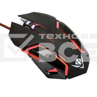 Мышь проводная Nakatomi MOG-20U черный, 2400 dpi, USB, кнопки - 6