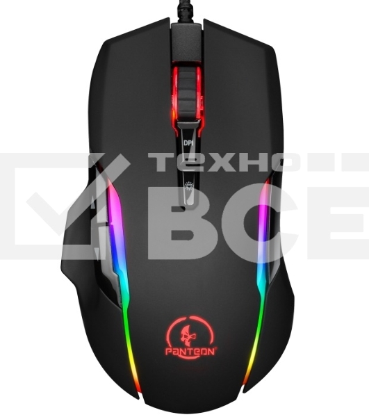 Мышь проводная Jet.A Panteon PS150 черный, 6200 dpi, USB, кнопки - 9