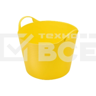 Ведро Сибртех гибкое сверхпрочное, 28 л, желтое