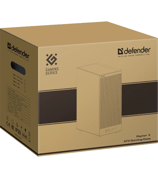 Компьютерный корпус Defender RaptorX белый,ATX,4fans,switch&M/BSync