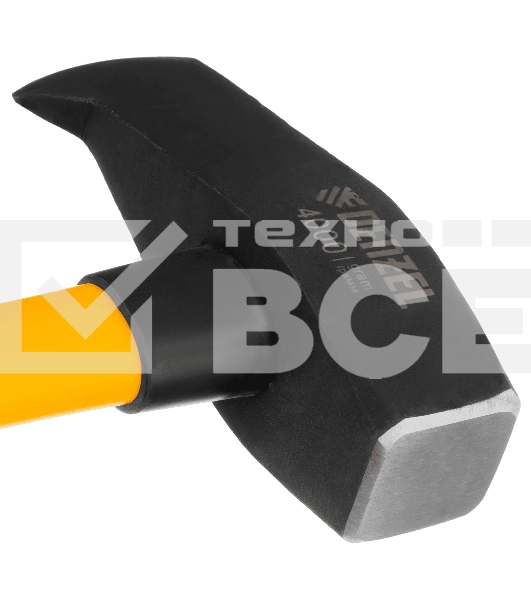 Колун-кувалда Denzel 4000 г, кованая, фибергласовая рукоятка c TPR покрытием, 880 мм