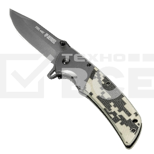 Нож складной Denzel, многоцелевой, системы Liner-Lock, с накладкой G10 на классической рукоятке 79207