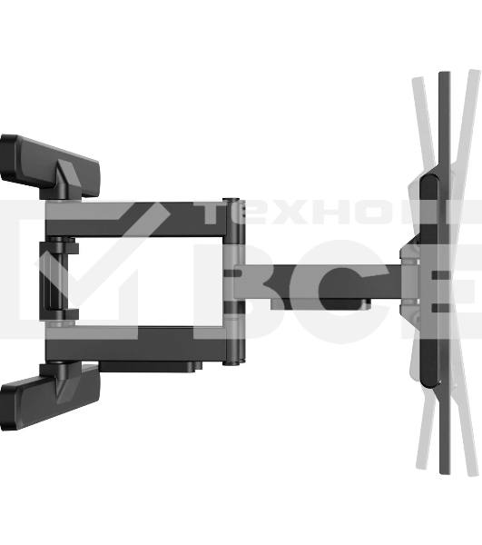 Кронштейн для телевизора Ultramounts UM970 черный 95'-120' макс.60кг настенный поворот и наклон