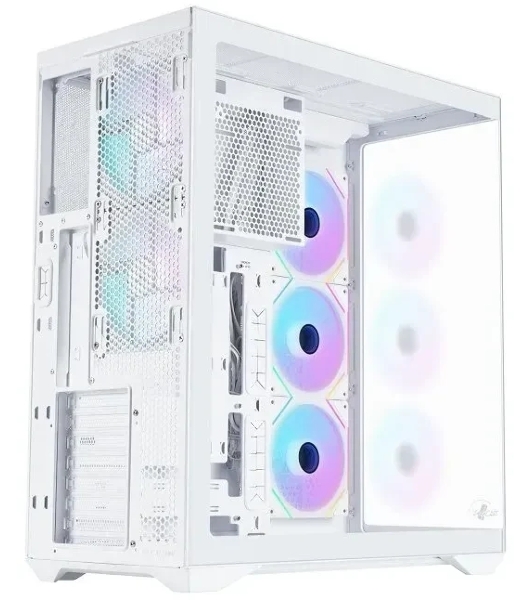 Корпус ATX Eurocase M4801 white, без БП, закаленное стекло 2 стороны