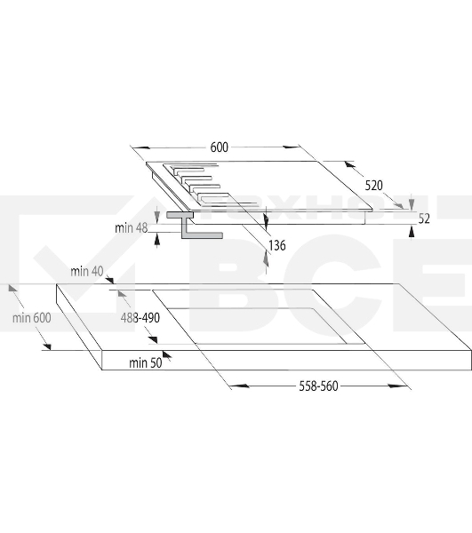 Газовая варочная панель Gorenje GT642AXW, 4 конфорки, закаленное стекло, белый