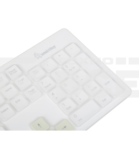 Комплект клавиатура+мышь Smartbuy 218346AG беспроводной, USB, 1500 DPI, белый