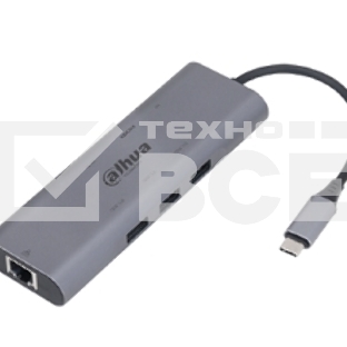 Док станция DAHUA 8 in 1 USB 3.1 Type-C to USB 3.0 + HDMI + RJ45 + SD/TF + PD Docking Station
