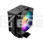 Кулер для процессора PCCooler R300 ARGB BK черный 92мм алюминий+медь 2200rpm 30db 4-pin 150W 133мм, фото 1